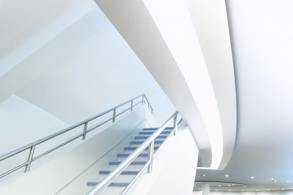 Modern Architectural Stairway by Greetje van Son — canvas wall art