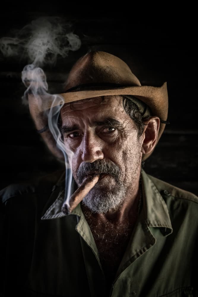 Rustic Man Cigar by Trevor Cole — canvas wall art