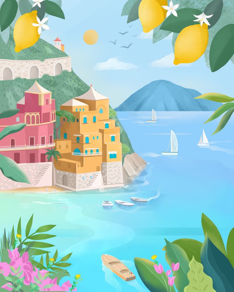 Portofino, Italy by Petra Lizde — canvas wall art