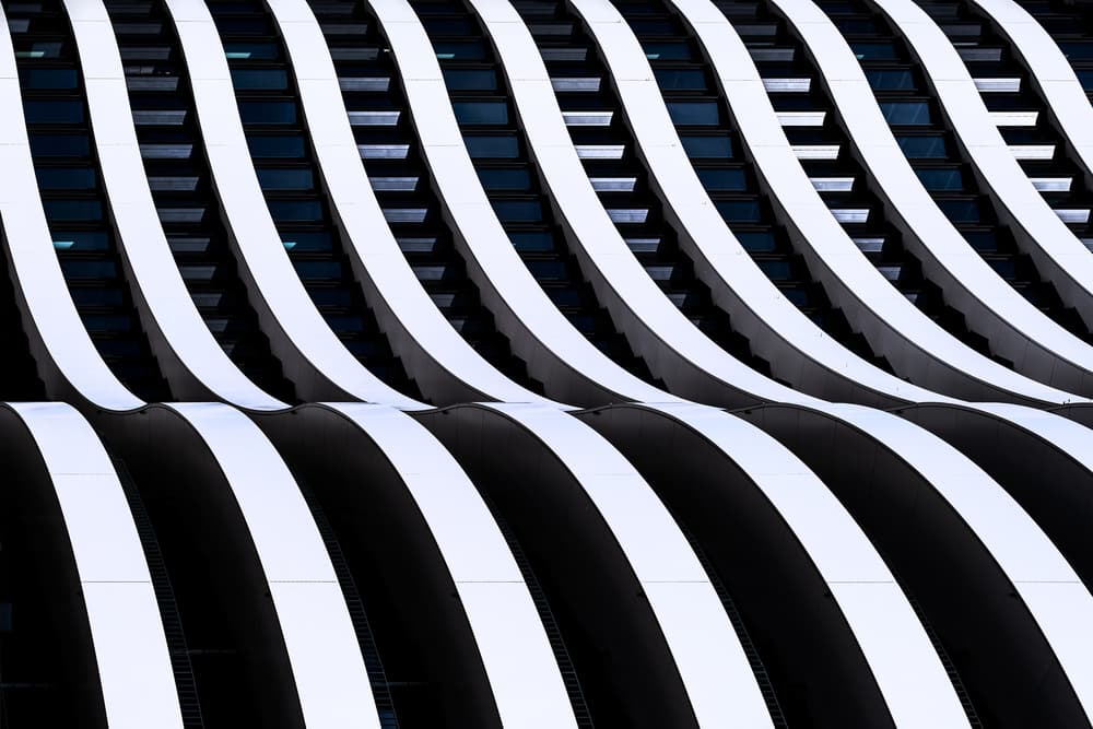 Modern Wavy Facade by Rolf Endermann — canvas wall art