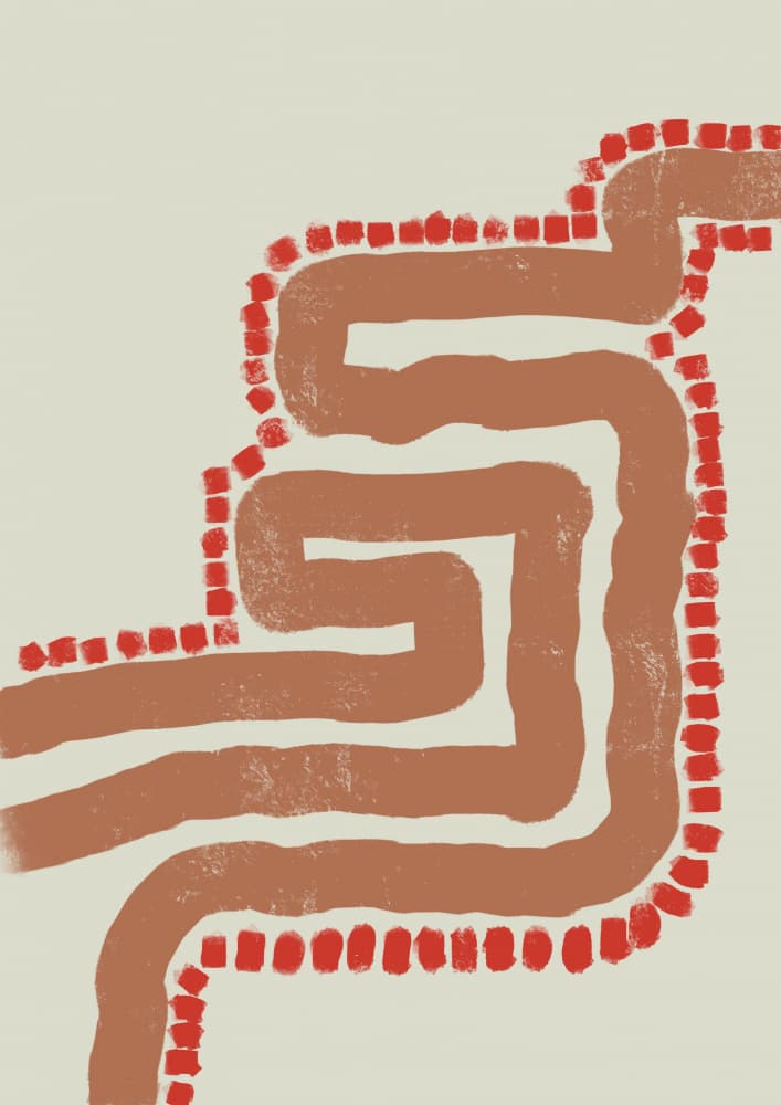 Winding Terracotta Path by Sharyn Bursic — canvas wall art