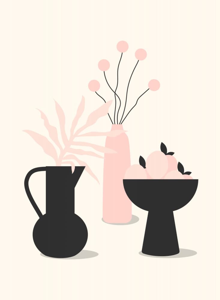 Minimalist Botanical Still Life by Artprink — canvas wall art