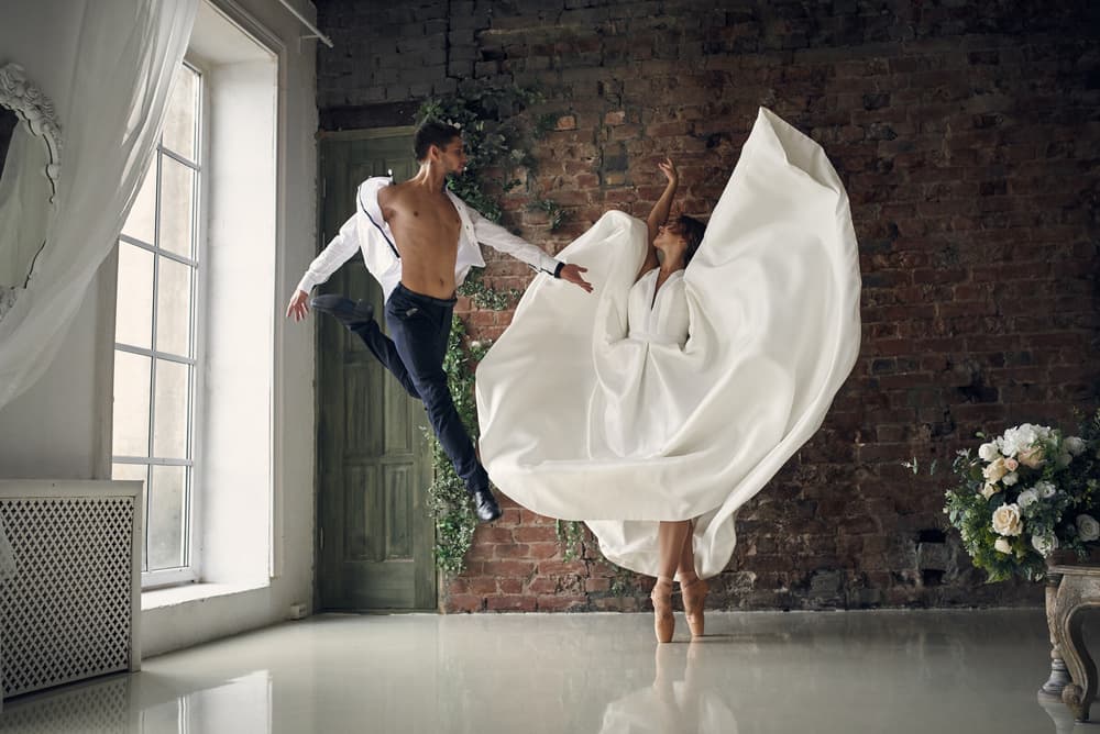 Dancers In Flight by Photographer — canvas wall art