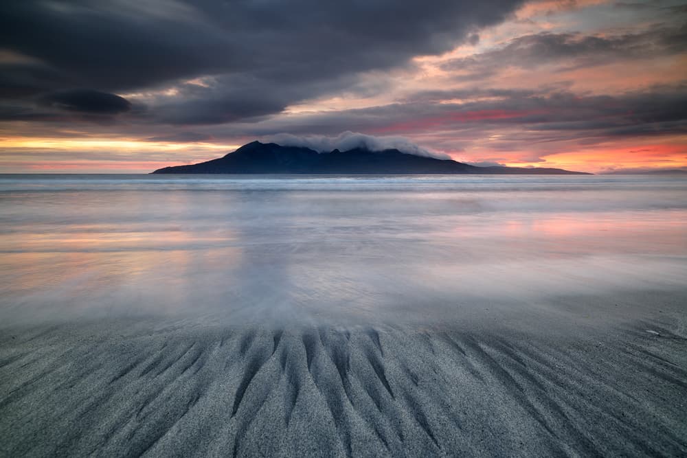 Dramatic Island Sunset by Roberto Marchegiani — canvas wall art