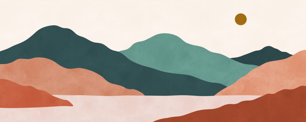 Serene Mountain Layers by Vitor Costa — canvas wall art