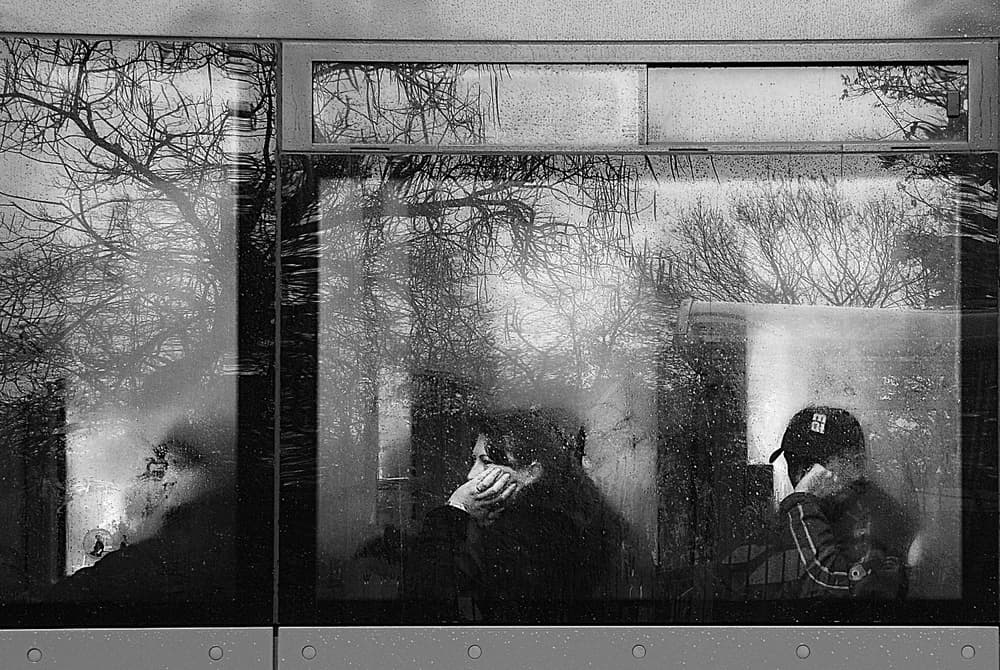 Rainy Window Reflections by Nicoleta Gabor — canvas wall art