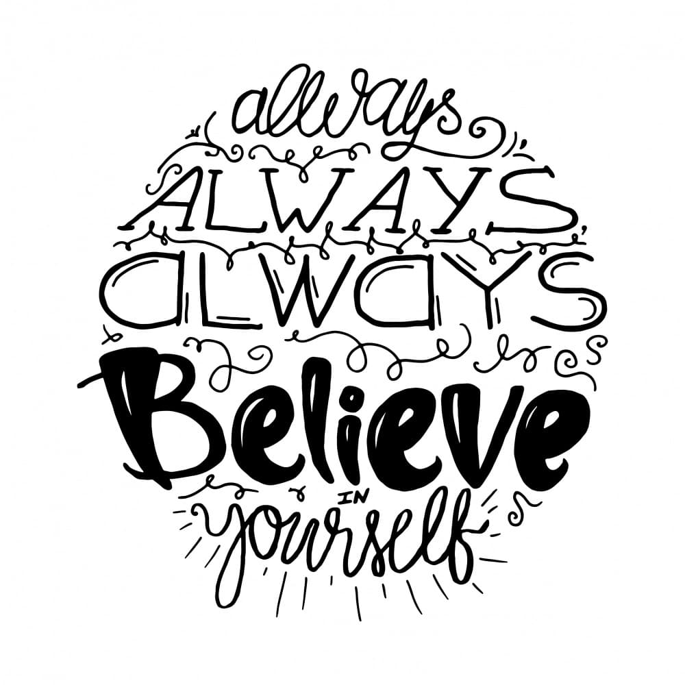 Always Believe In Yourself by Marika Barsrsind — canvas wall art