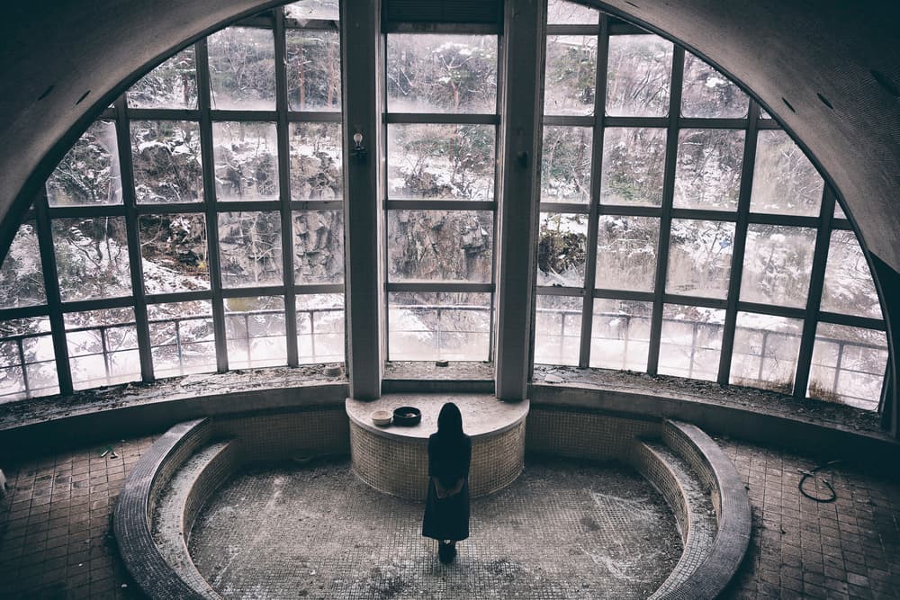 Winter Window Solitude by 7 Flavor C/P — canvas wall art