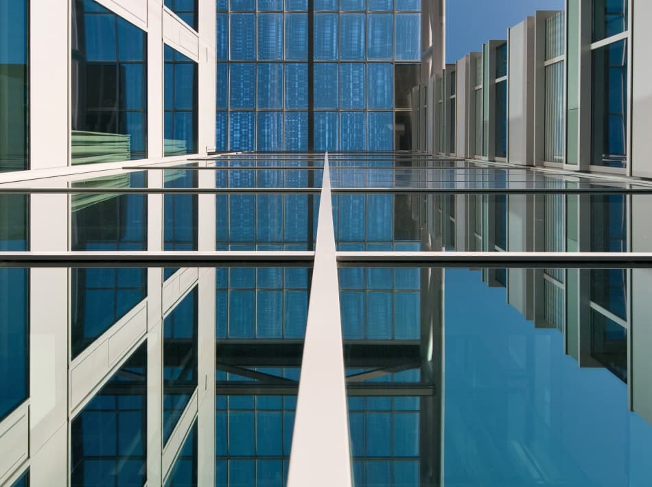 Urban Architectural Reflections by Henk van Maastricht — canvas wall art
