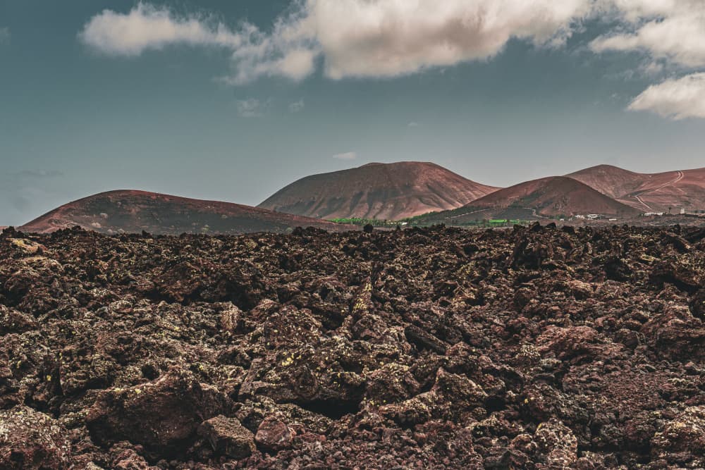 Rugged Volcanic Landscape by Michael Bangiev — canvas wall art