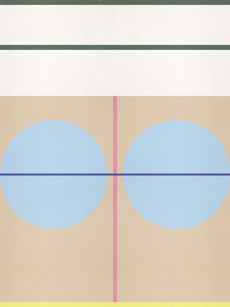 Geometric Circles Harmony by The Printable Studio — canvas wall art