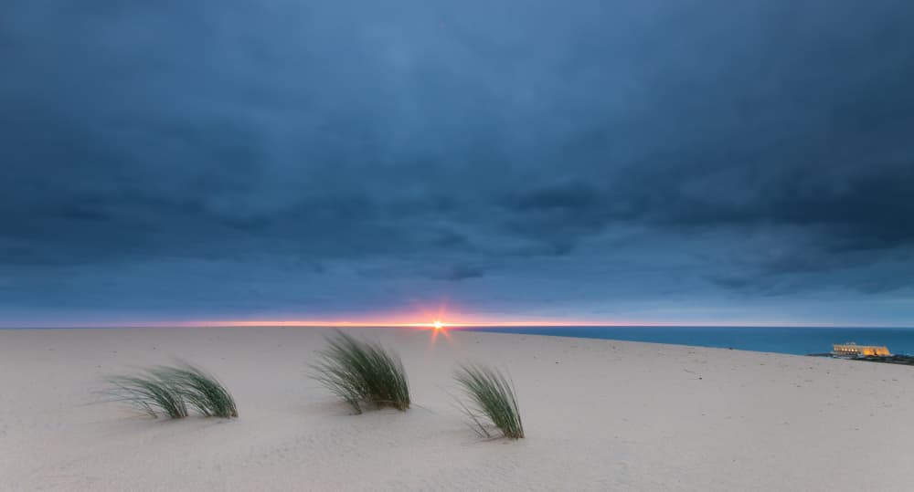 Dramatic Dune Sunset by Paulo Nogueira — canvas wall art