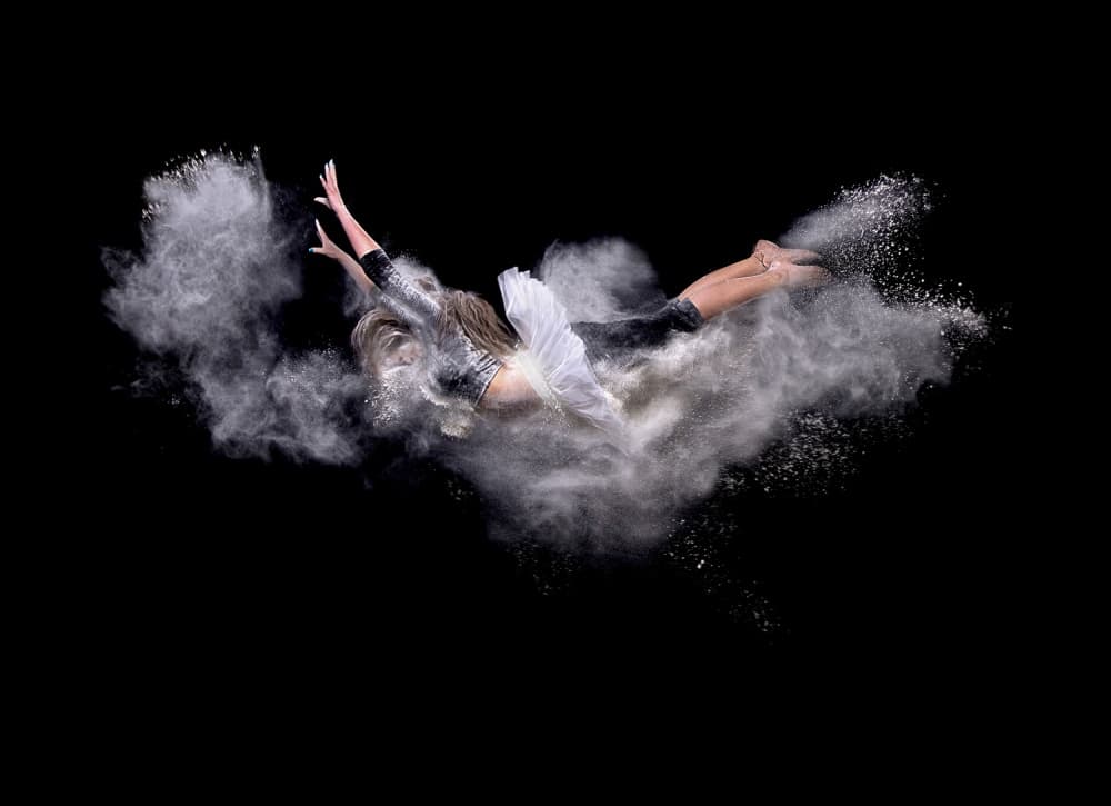 Graceful Powder Dance by Pauline Pentony MA ARPS DPAGB — canvas wall art