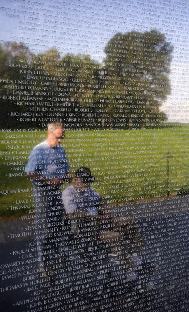 Vietnam Memorial Reflection by Joaquin Mateos Pastorin — canvas wall art