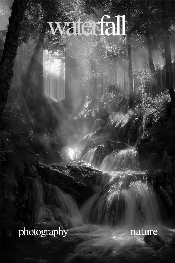 Sunlit Forest Waterfall by Rafal Kulik — canvas wall art