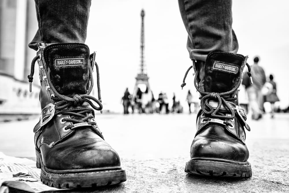 Boots In Paris by Mike Franks — canvas wall art