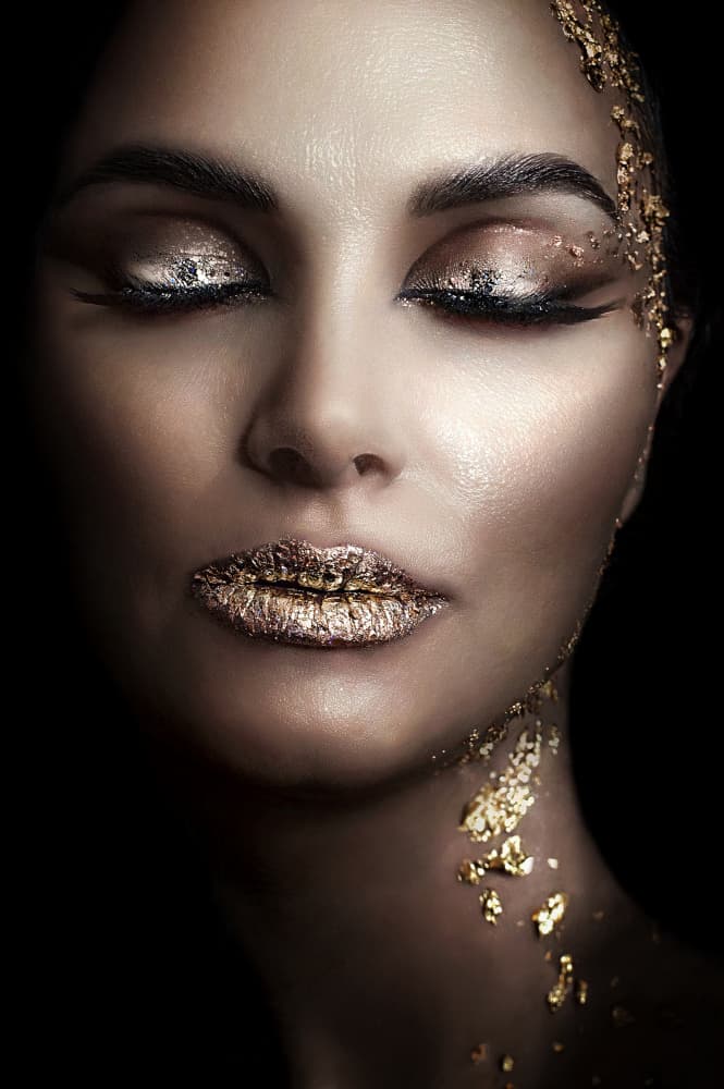 Glittering Gold Beauty by Adela  Lia Rusu — canvas wall art
