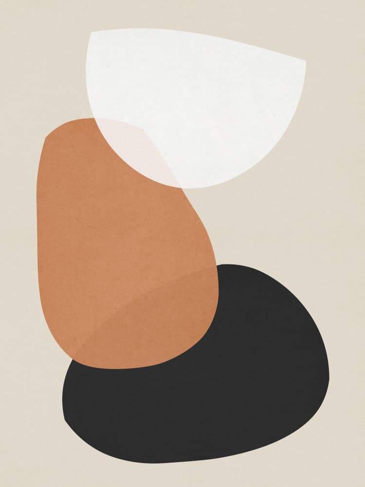 Organic Abstract Shapes by Vitor Costa — canvas wall art
