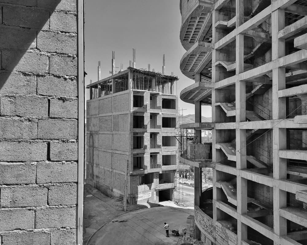Unfinished Urban Geometry by Shamal Shakibayi — canvas wall art