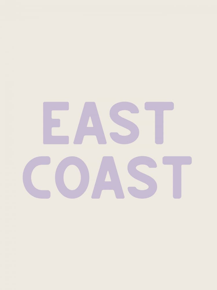 East Coast Typography by Jolly and Dash — canvas wall art