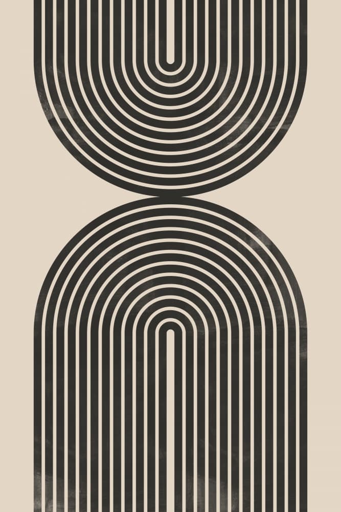 Abstract Arches Balance by Melloi Art Prints — canvas wall art