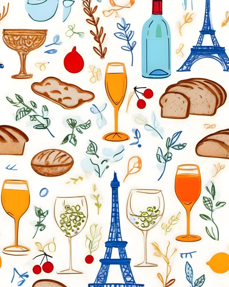 Parisian Picnic Pleasures by Uma Gokhale — canvas wall art