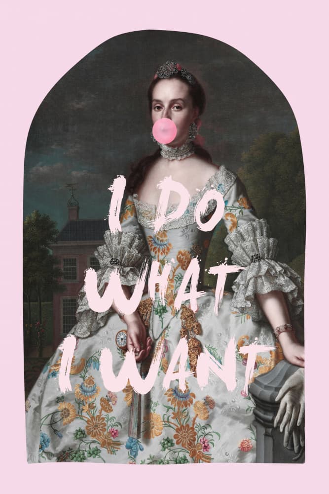 She Does What She Wants by Talitha McQueen — canvas wall art