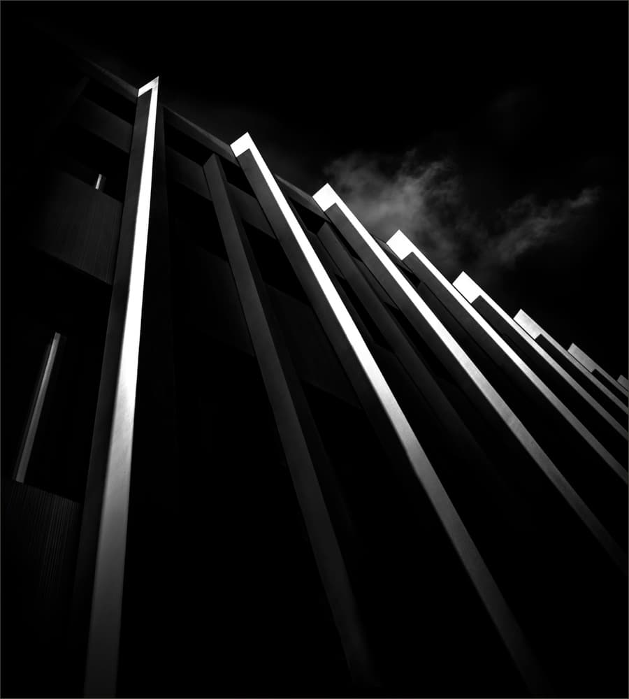 Dramatic Architectural Lines by Gilbert Claes — canvas wall art