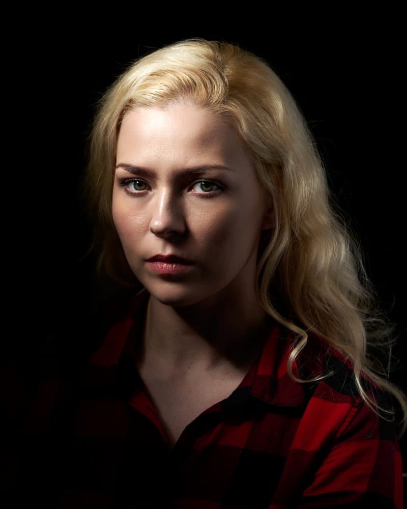 Pensive Blonde Gaze by Nina Vidmar — canvas wall art