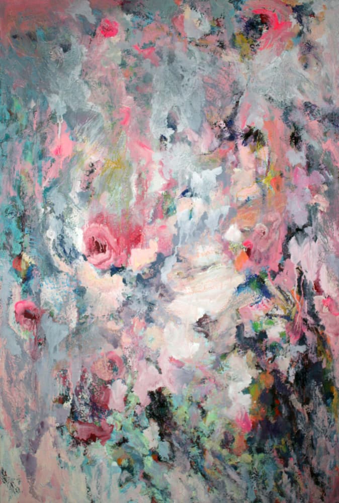 Soft Garden Blooms by Marina Nelson — canvas wall art