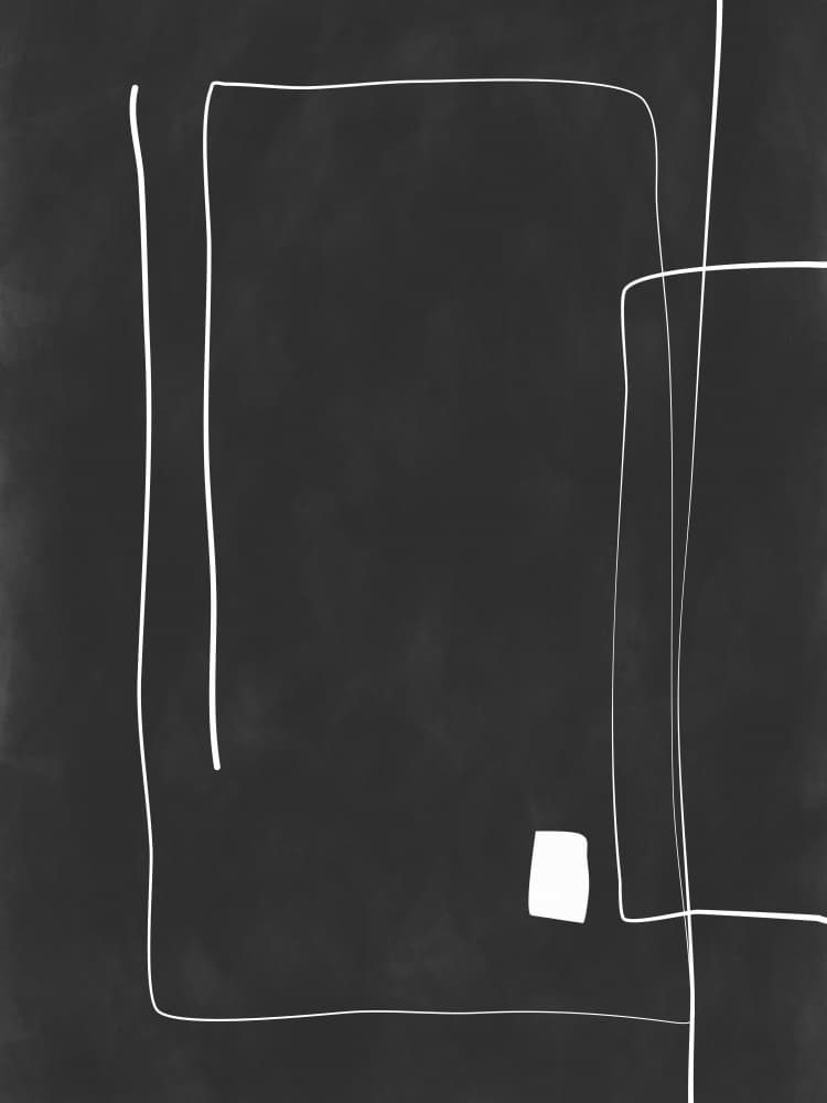 Minimalist Geometric Lines by Elena Ristova — canvas wall art