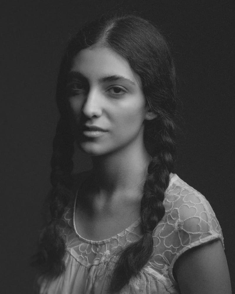 Classic Braided Portrait by Shizuo Shiki — canvas wall art