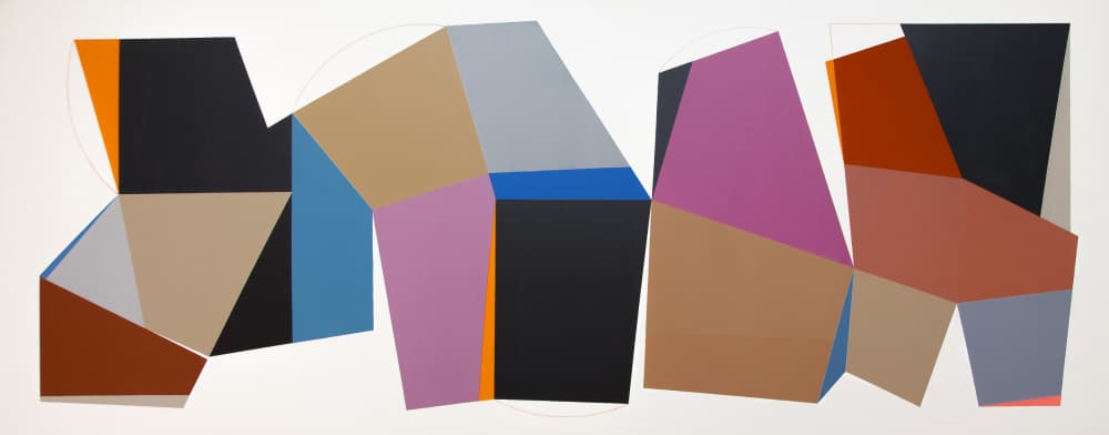 Geometric Color Blocks by Ildefonso Martín — canvas wall art