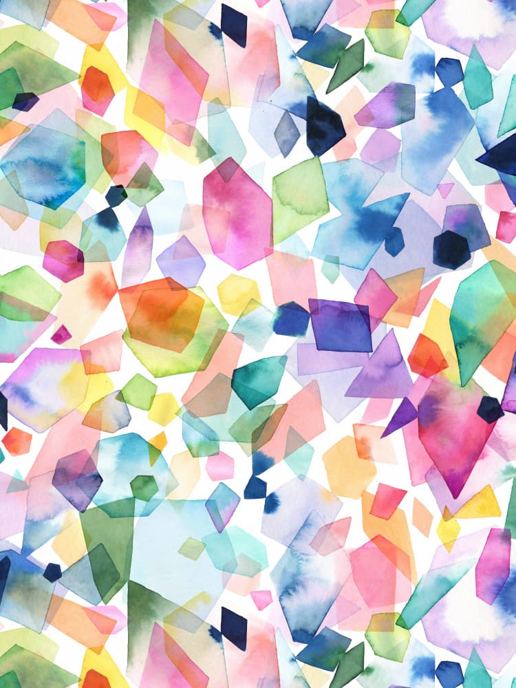 Vibrant Geometric Shapes by Ninola Design — canvas wall art