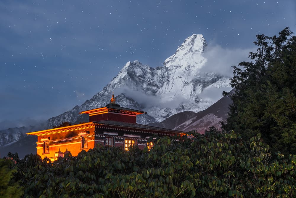 Glowing Himalayan Night by Karsten Wrobel — canvas wall art