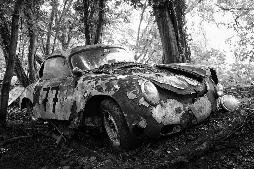 Abandoned Classic Car by Adam Dauria ☂ — canvas wall art