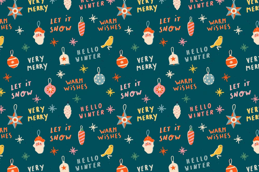 Christmaspatternno30 by Treechild — canvas wall art