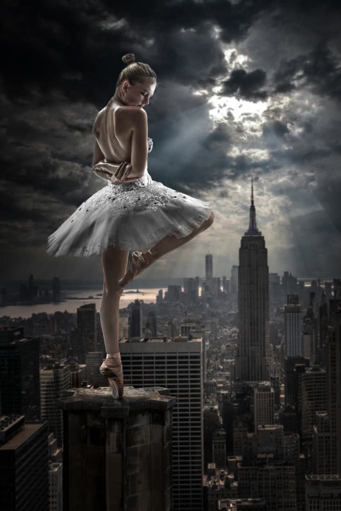 Grace Above the City by Marcel Egger — canvas wall art