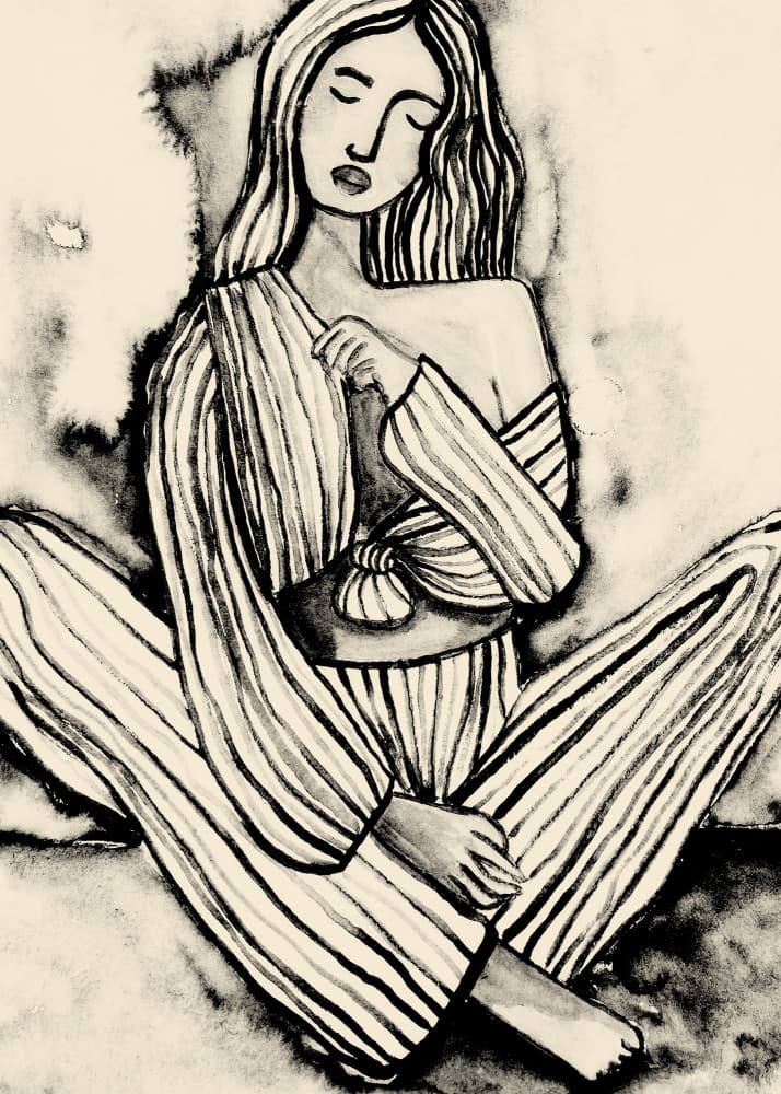 Being Myself by Raissa Oltmanns — canvas wall art