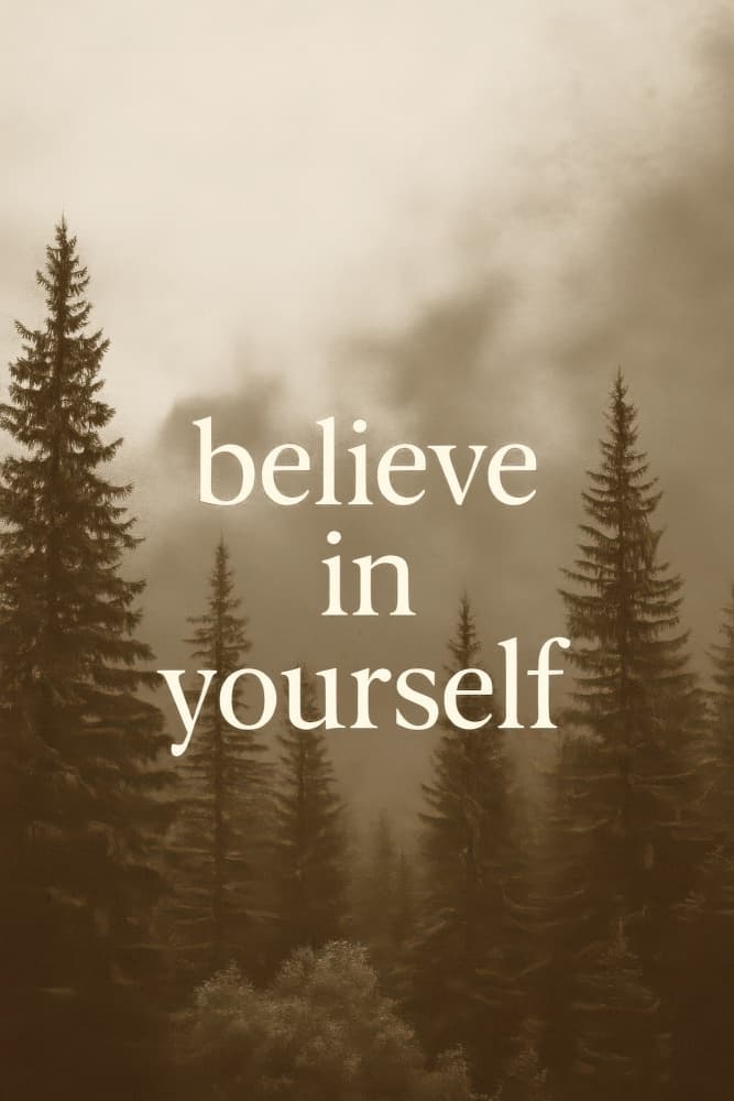 Believeinyourselfno03 by Treechild — canvas wall art