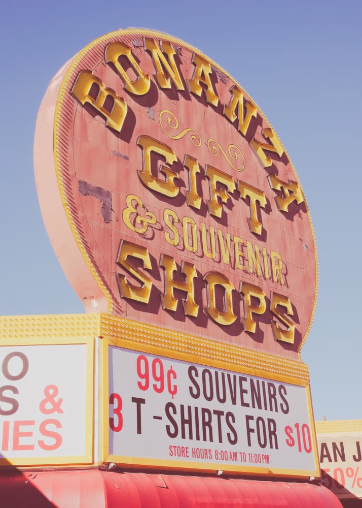 Vintage Souvenir Shop Sign by Pictufy Studio III — canvas wall art