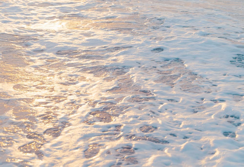 Golden Ocean Waves by Courtney Crane — canvas wall art