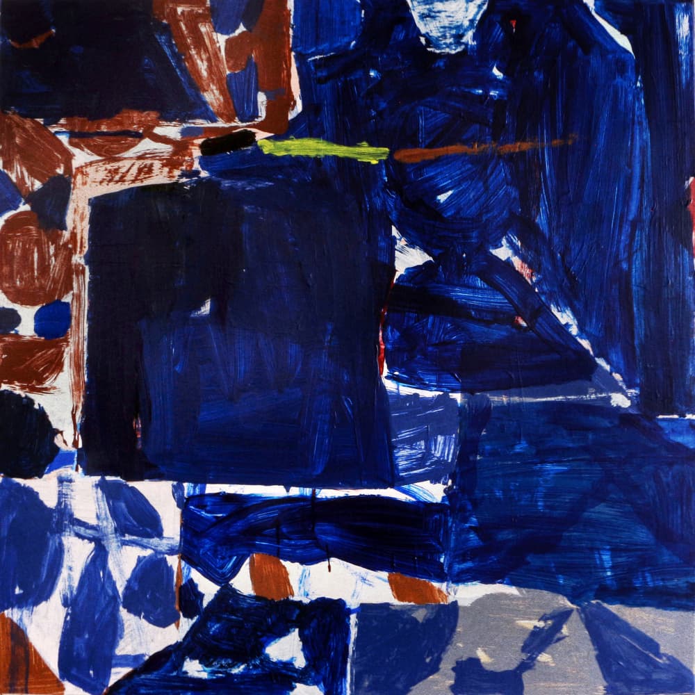 Deep Blue Abstraction by Vered Gersztenkorn — canvas wall art