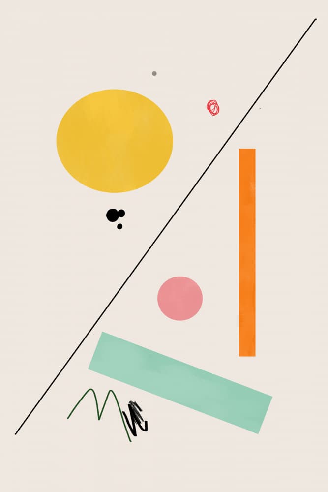 Colorful Geometric Play by Oju Design — canvas wall art