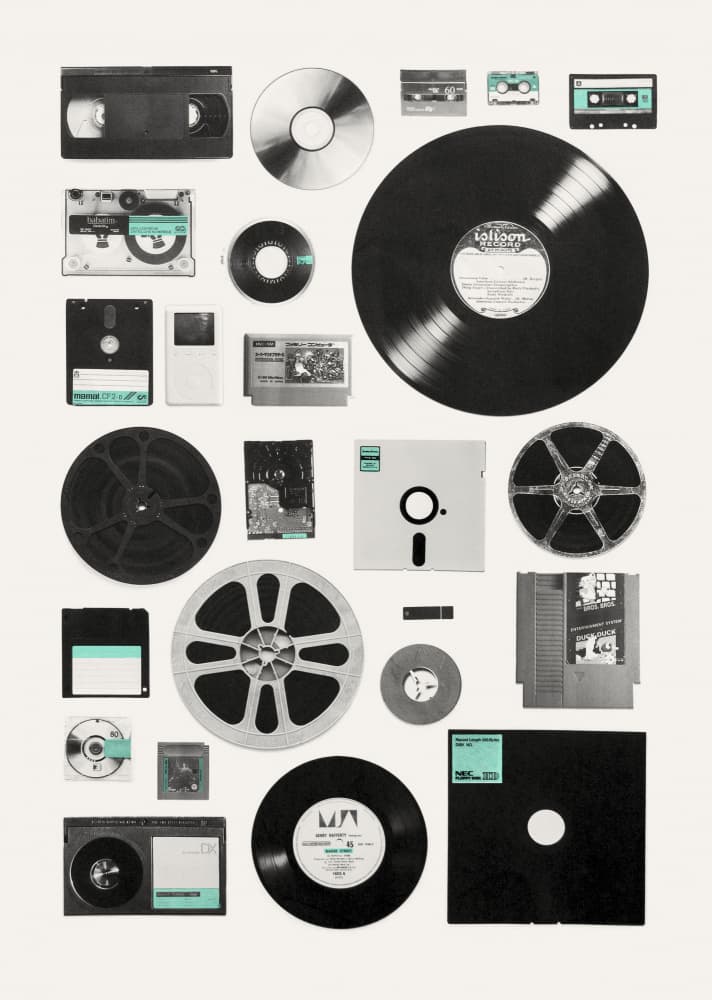 Analog Digital Memories by Florent Bodart — canvas wall art