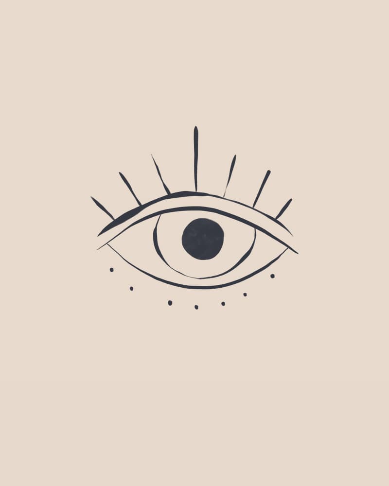 Mystical Third Eye by Ivy Green Illustrations — canvas wall art