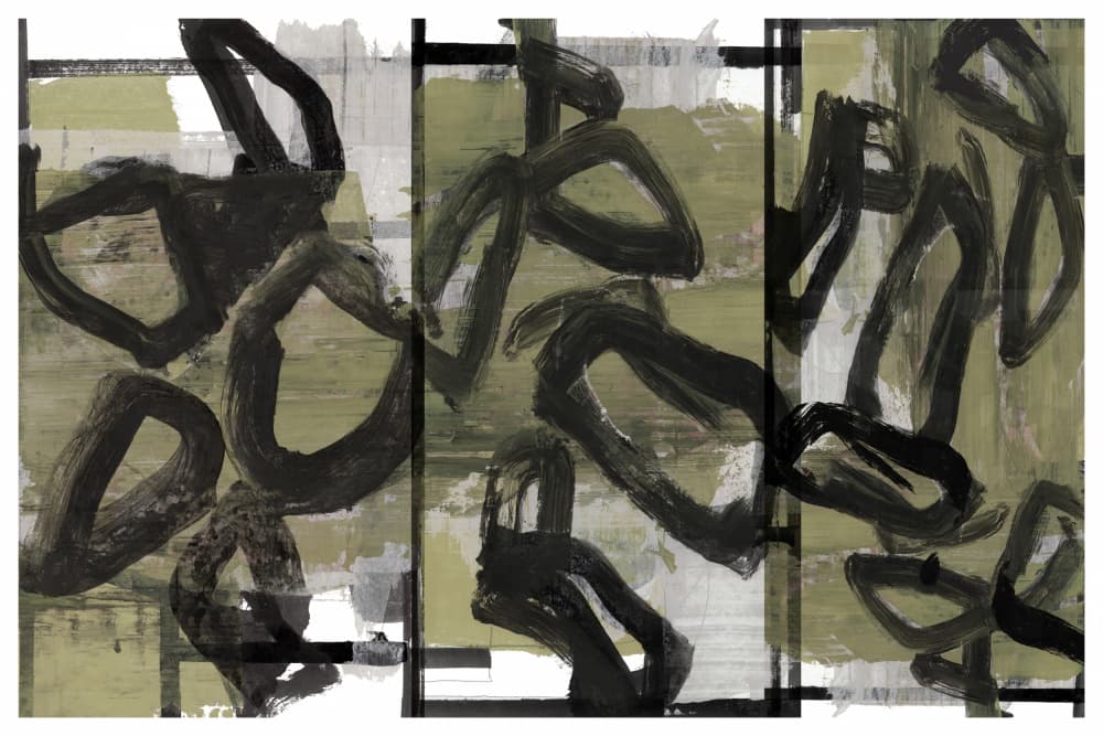 Dynamic Brushstroke Abstract