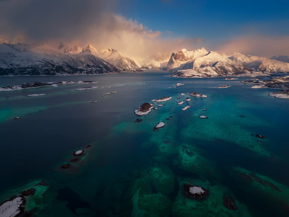 Northern Fjord Peaks by David Martin Castan — canvas wall art