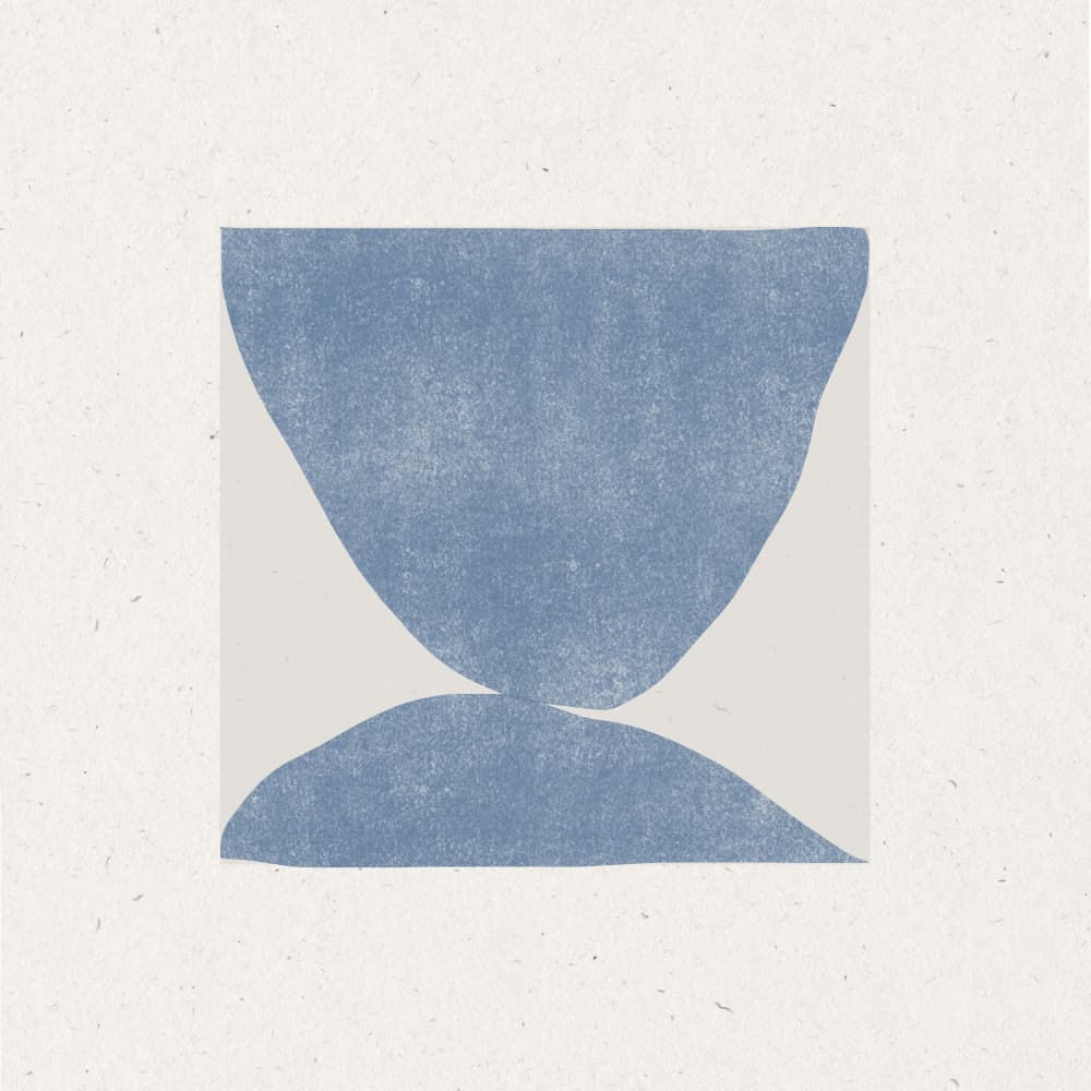 Blue Symmetry by THE MIUUS STUDIO — canvas wall art