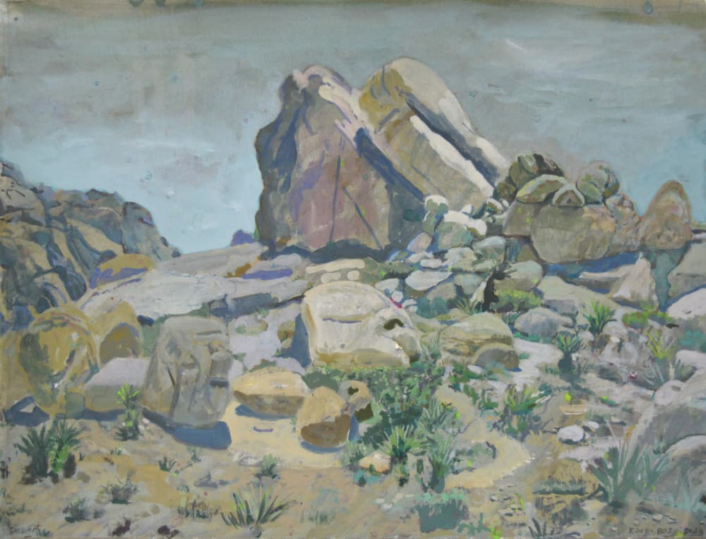 Desert Rock Formations by Karin Bos — canvas wall art